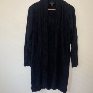 Barefoot Dreams~CozyChic Lite Catalina Long Carigan~Black~XL petite